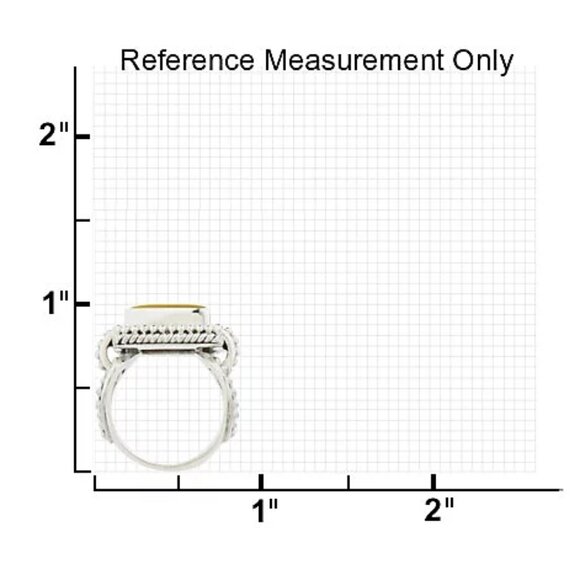 Artisan Crafted Sterling Silver Golden Mother-of-Pearl Doublet Ring Size 9 - Picture 12 of 16